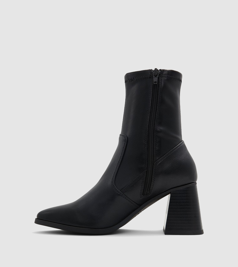 Buy Call It Spring CHARMAINE Ankle Length Block Heel Boots In Black 6thStreet Kuwait