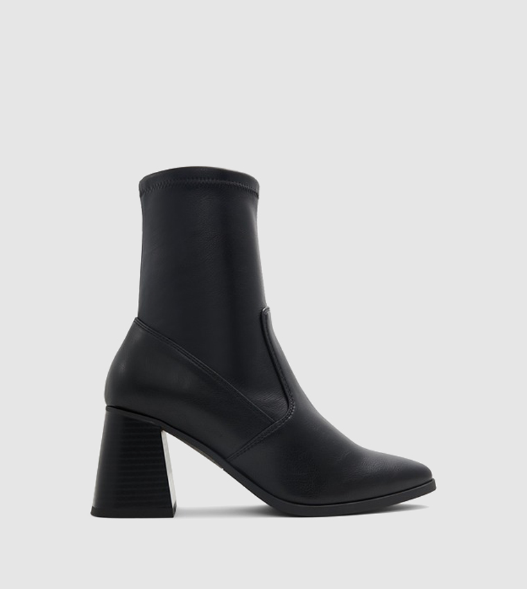 CHARMAINE Ankle-Length Block Heel Boots