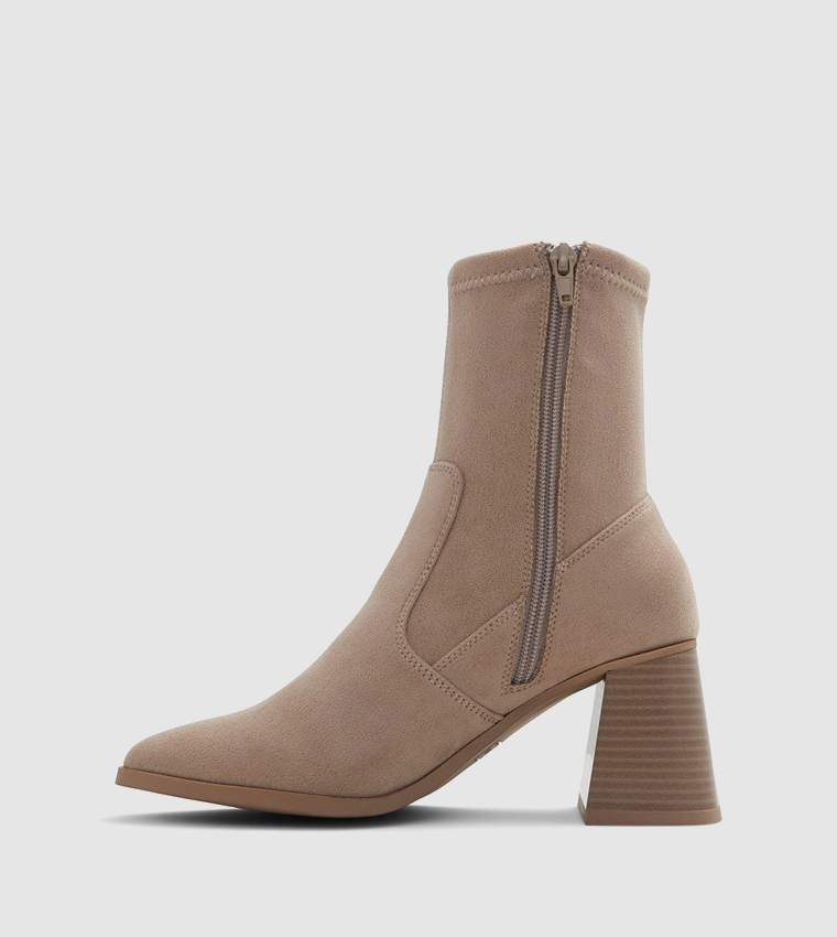 CHARMAINE Ankle-Length Block Heel Boots