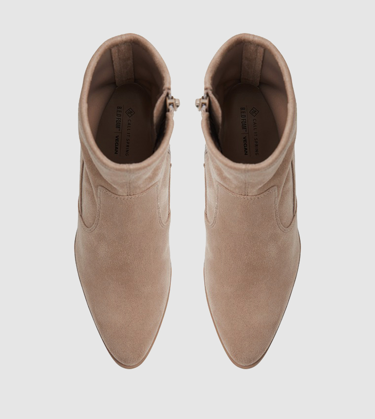CHARMAINE Ankle-Length Block Heel Boots