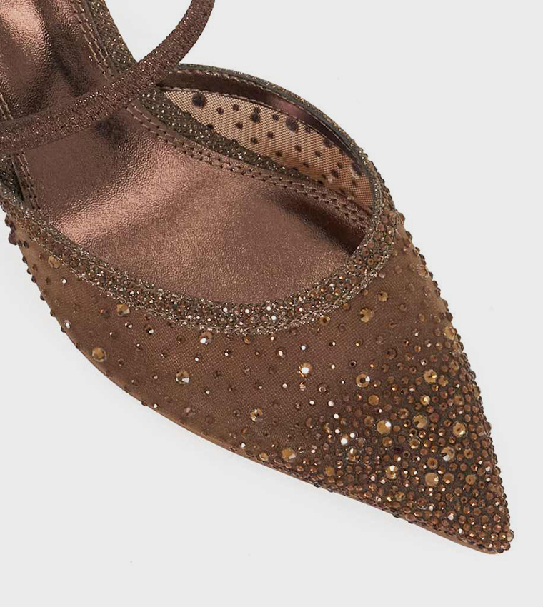 CHASING Embellished Pointed Toe Pumps