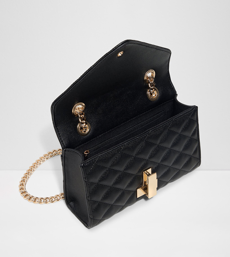 CHELSY Quilted Flap Crossbody Bag