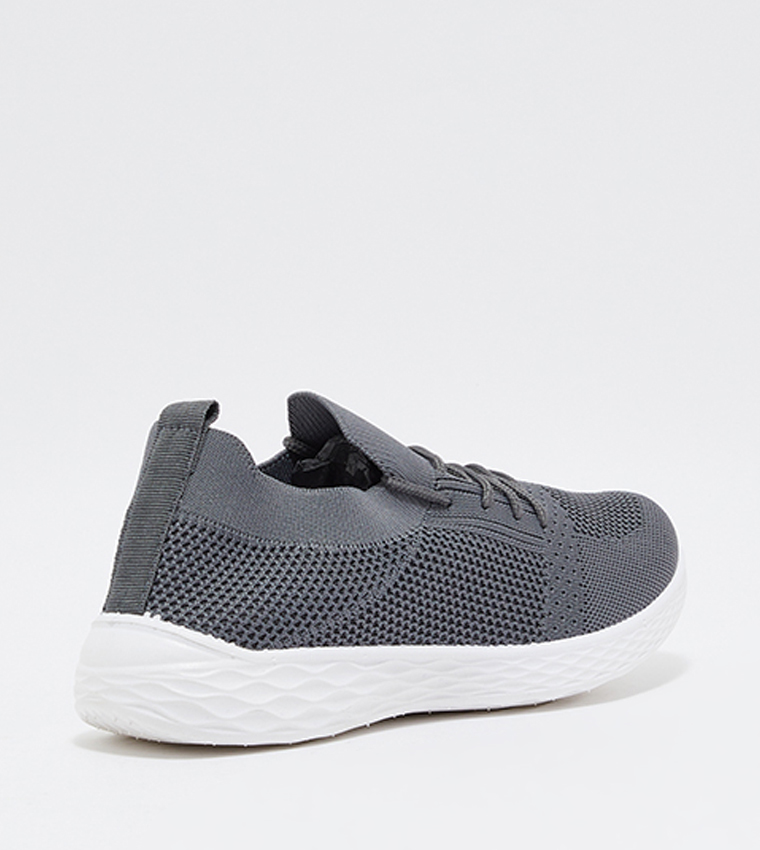 Lace-Up Mesh Sock Shoes