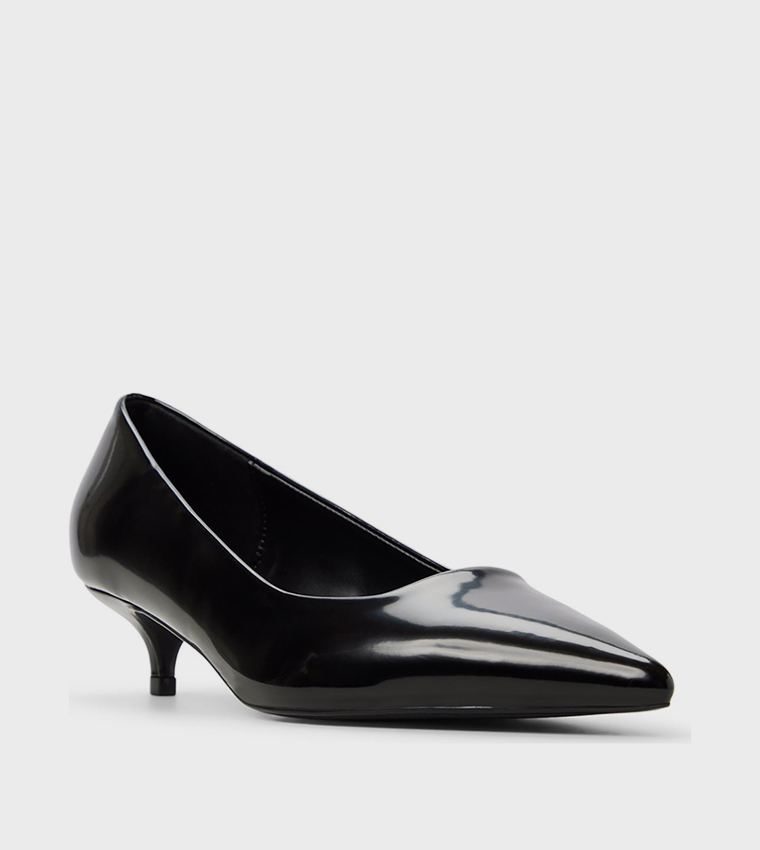 CHIIC Pointed Toe Kitten Heel Pumps