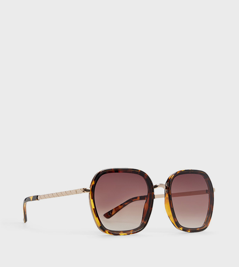 CHLLOE Tortoiseshell Square Sunglasses