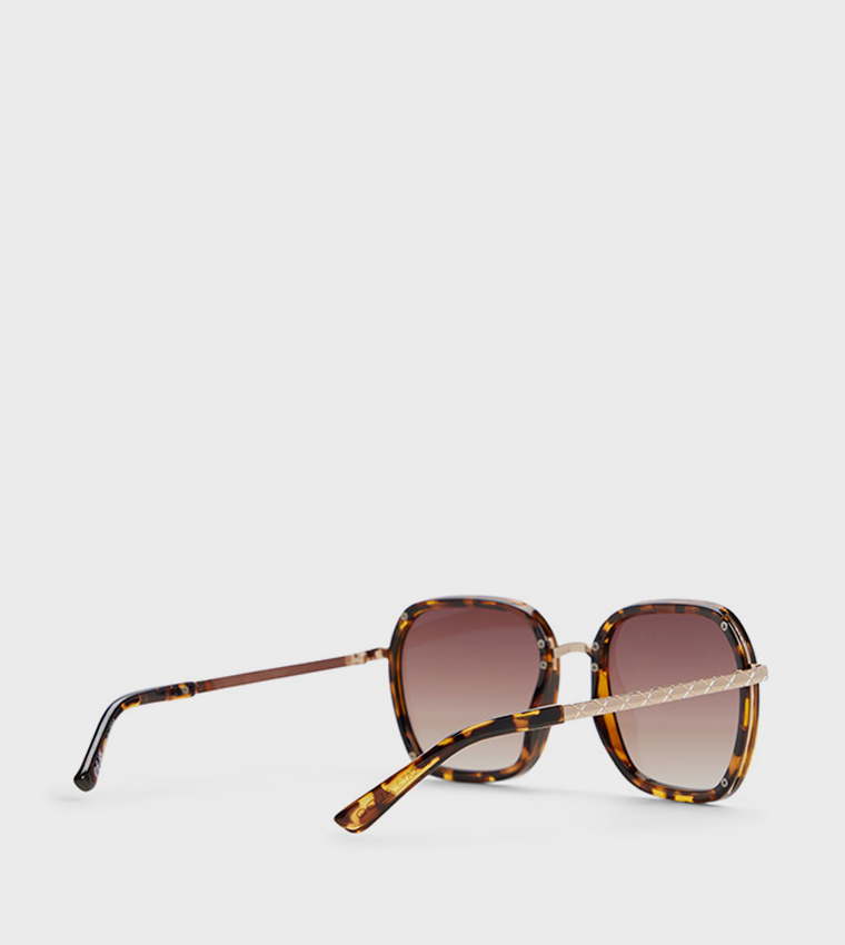 CHLLOE Tortoiseshell Square Sunglasses
