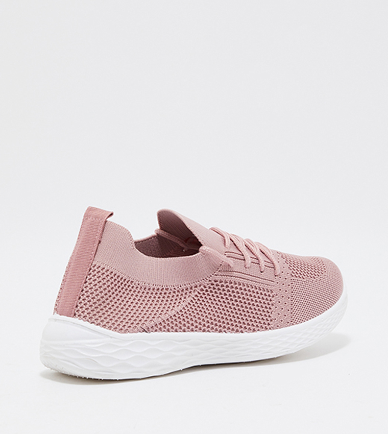 Lace-Up Mesh Sock Shoes