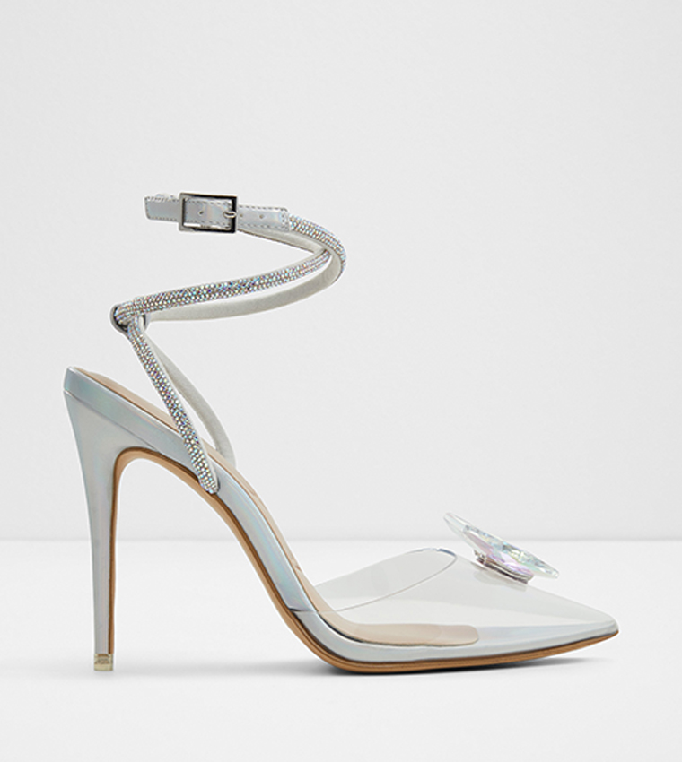 Aldo clear strap heels shop