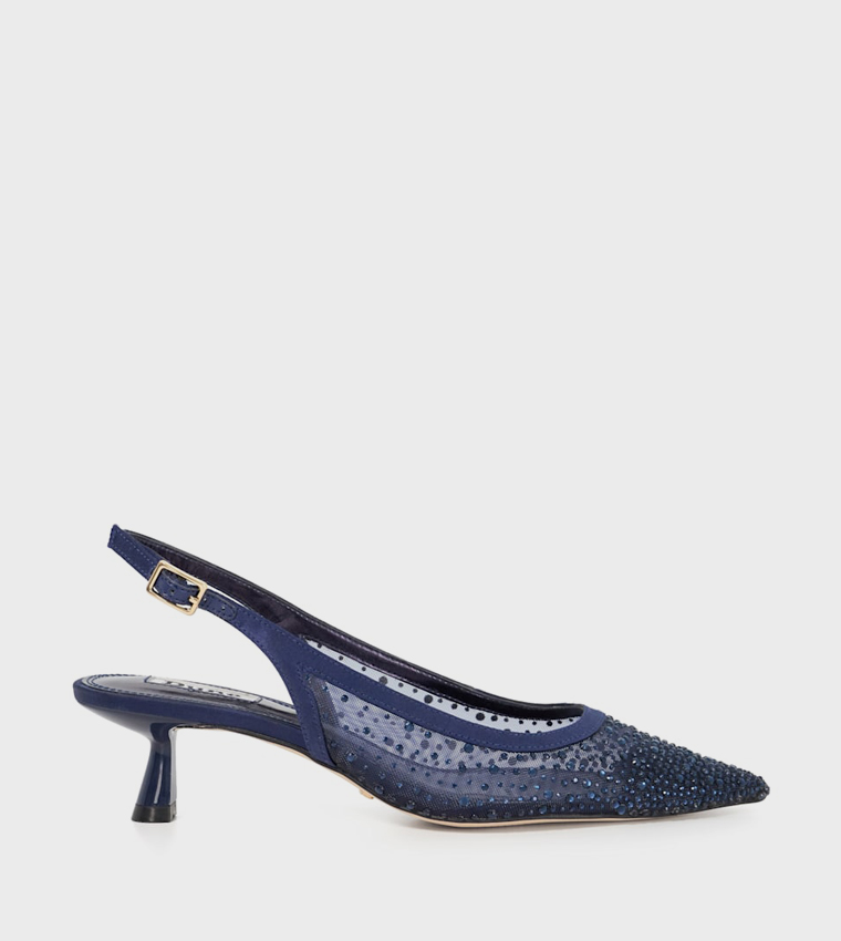 CIANA Embellished Slingback Pumps