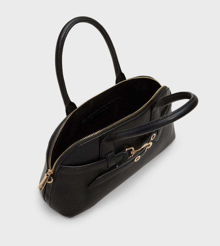 CIIARA Solid Zippered Satchel Bag