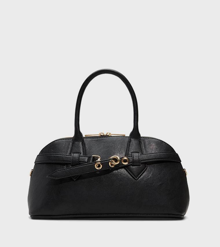 CIIARA Solid Zippered Satchel Bag