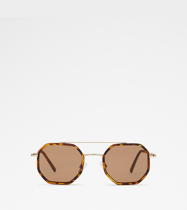 Buy Aldo Accessories CILID Full Rim Aviator Sunglasses In Brown 6thStreet UAE