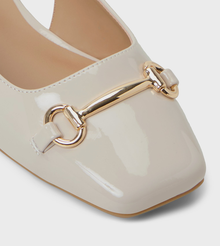 CIRCE Metal Detail Slingback Flats