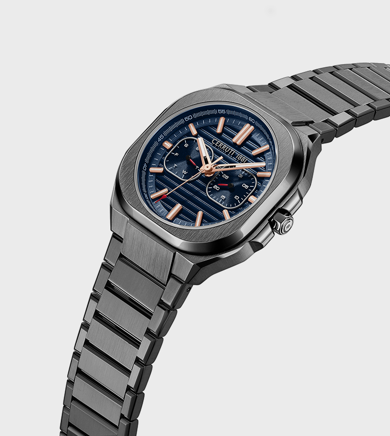 LEADRI Stainless Steel Chronograph Watch