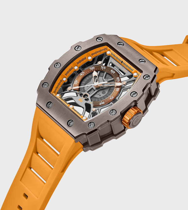 GUBBIO Silicon Strap Analog Watch
