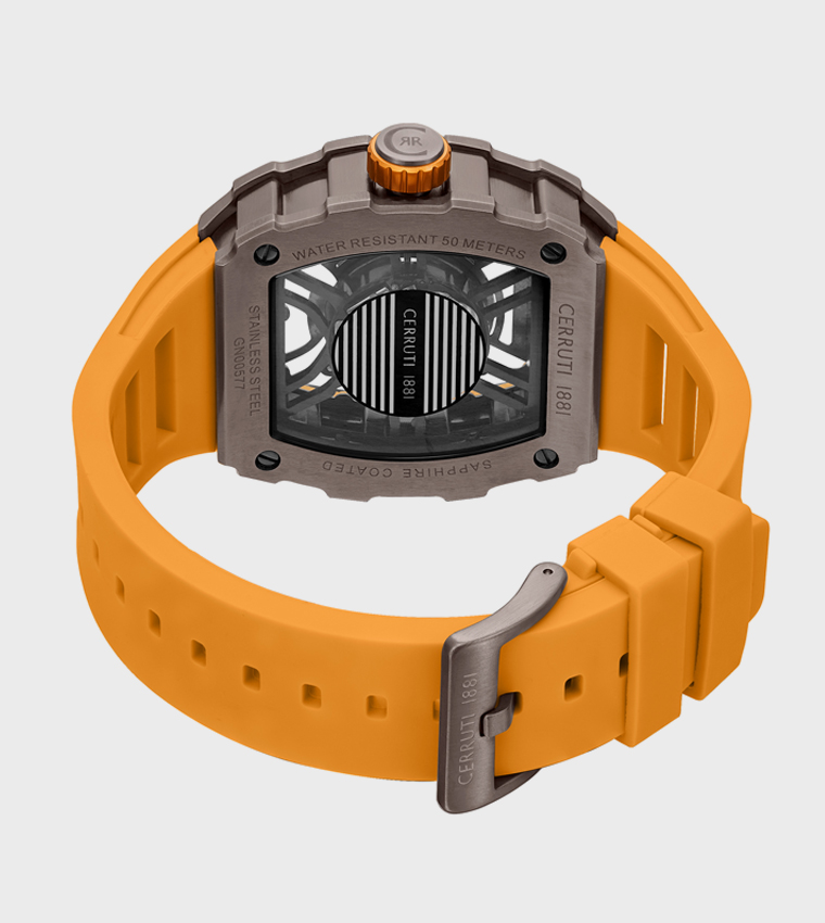 GUBBIO Silicon Strap Analog Watch