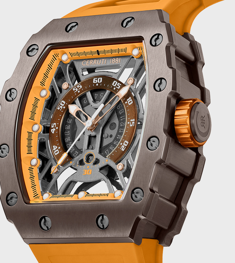GUBBIO Silicon Strap Analog Watch