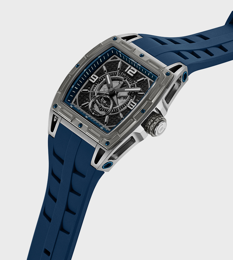 BELLUNO Black Gun Dial Chronograph Watch