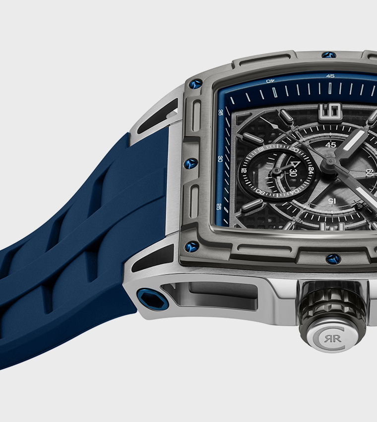 BELLUNO Black Gun Dial Chronograph Watch