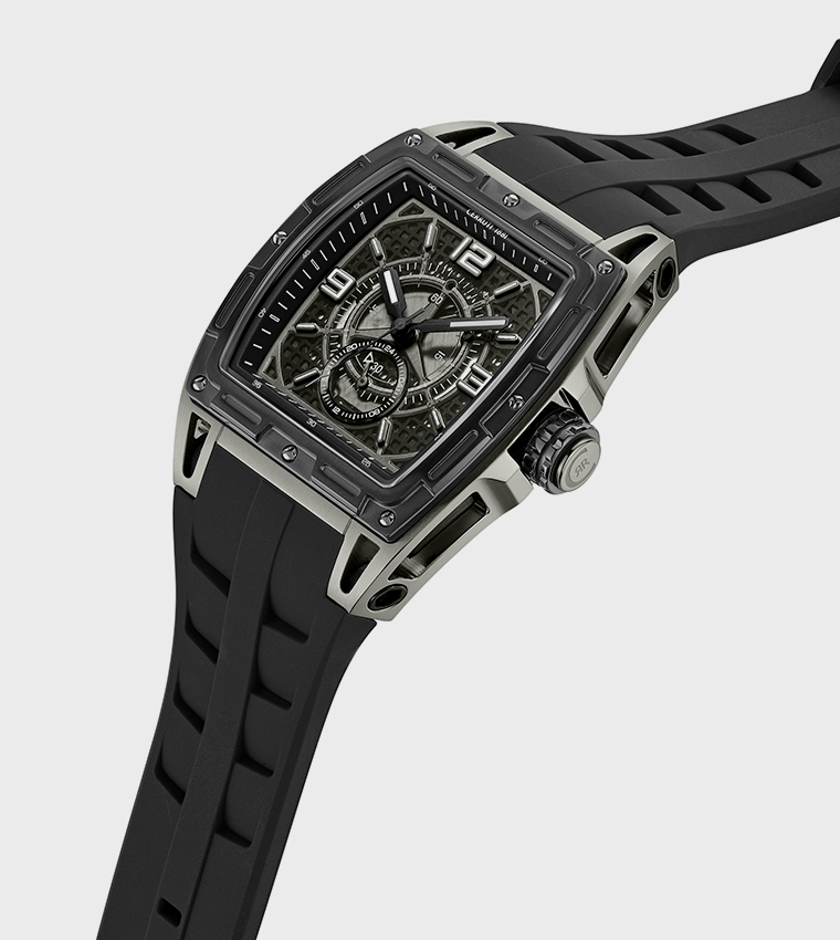 BELLUNO Black Gun Dial Chronograph Watch