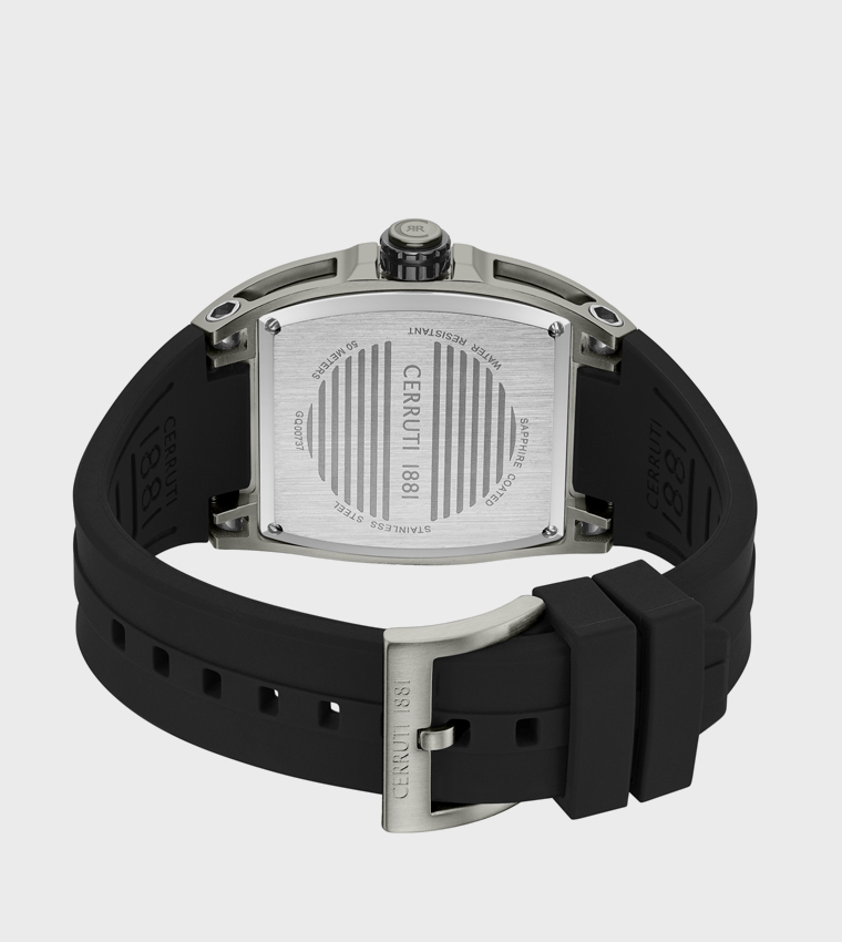 BELLUNO Black Gun Dial Chronograph Watch