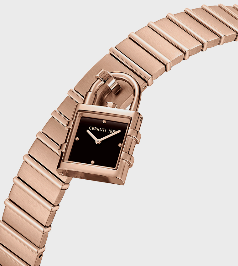 ADRIA Brown Mirror Dial Watch