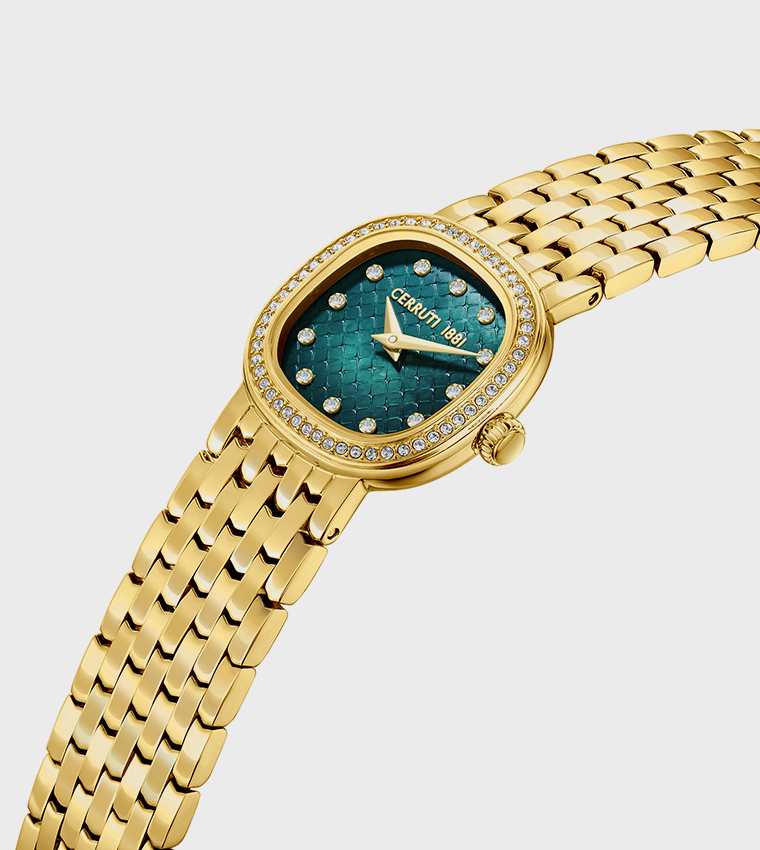 GRESTA Green MOP Dial Watch