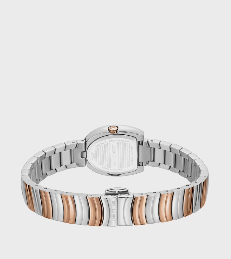 LERICI White MOP Dial Two-Tone Bracelet Watch