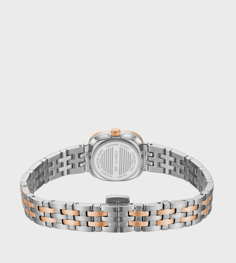 MIRA Embellished Square Dial Watch