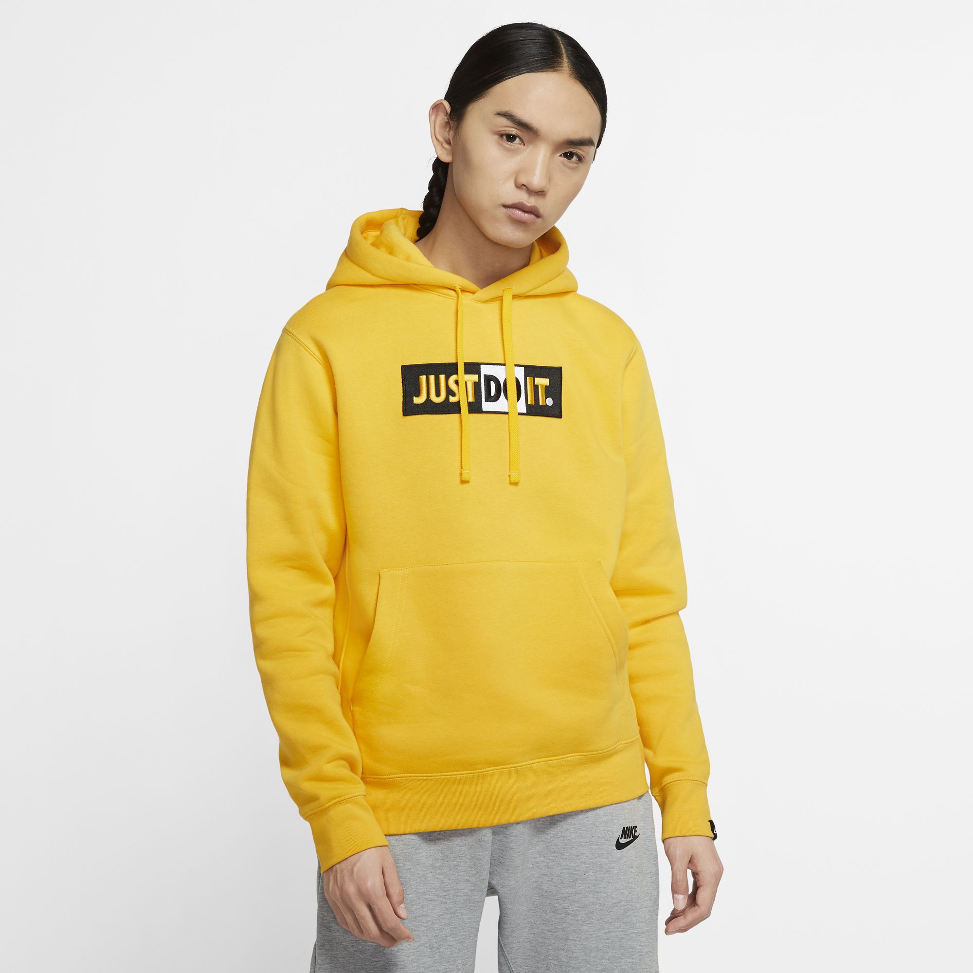 Buy Nike M Nsw Jdi Hoodie Po Flc Bstr Hoodies Yellow In Yellow 6thStreet Saudi Arabia