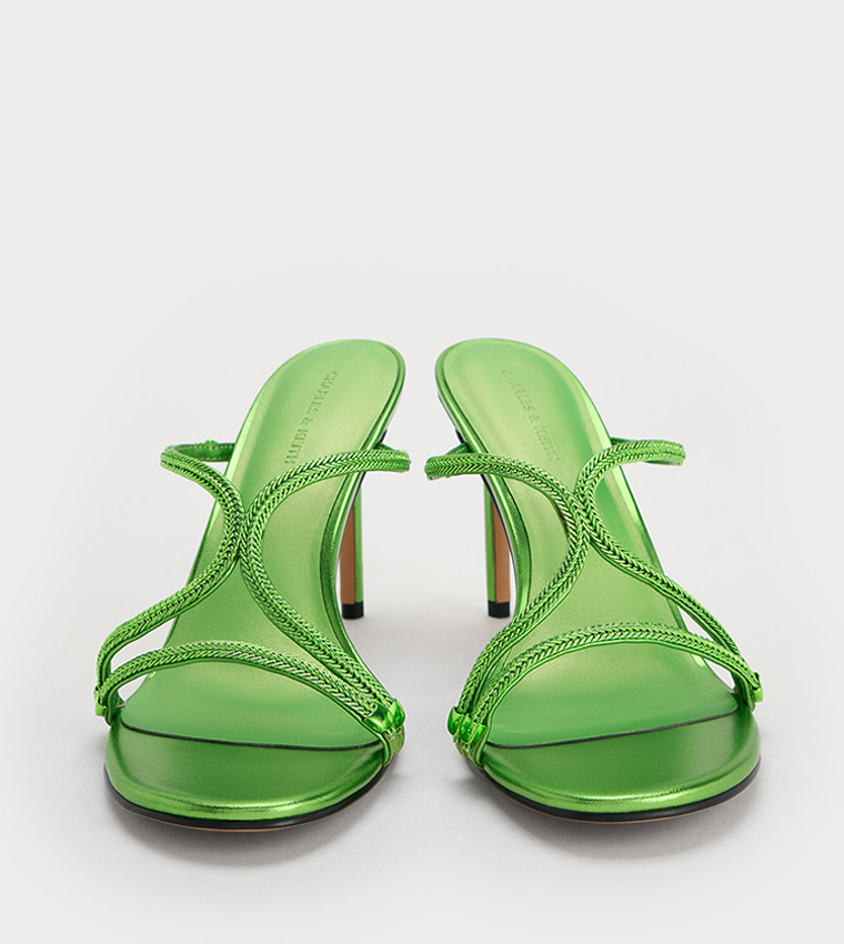 Embellished Open Toe Heel Sandals