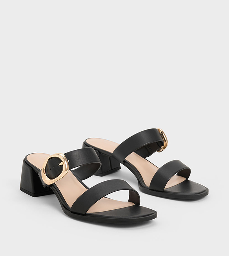 Double Strap Heeled Sandals