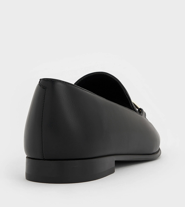 Metallic Knot Bar Loafers