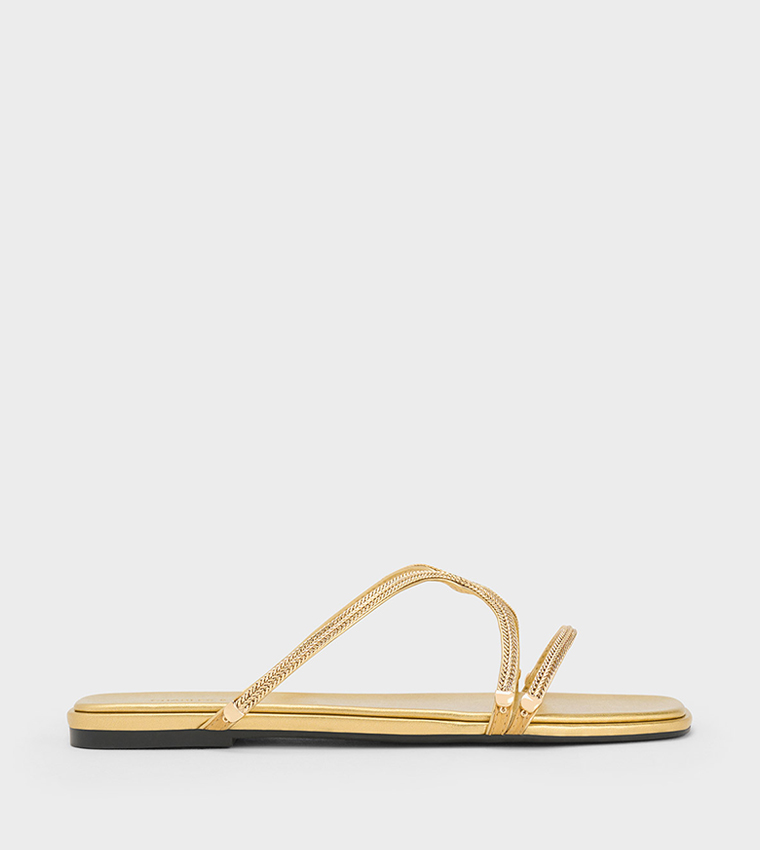 Embellished Open Toe Flat Sandals