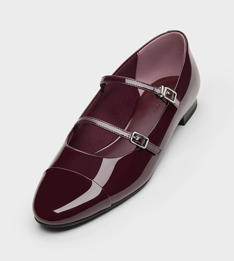 PATENT Double-Strap Mary Jane Shoes