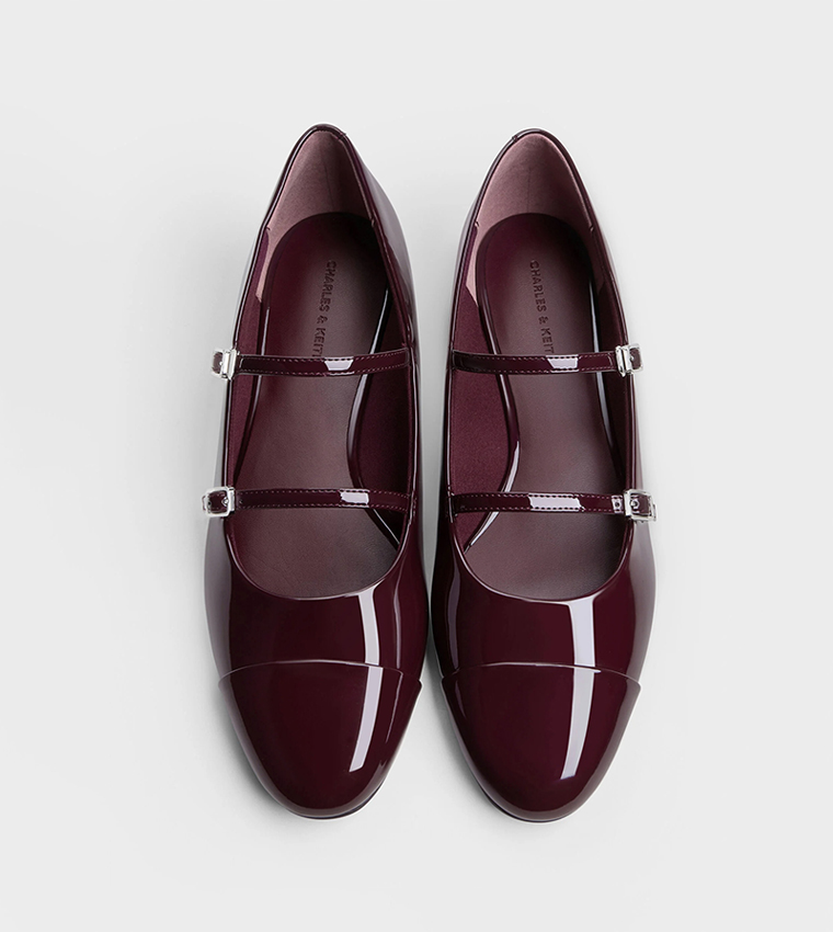 PATENT Double-Strap Mary Jane Shoes