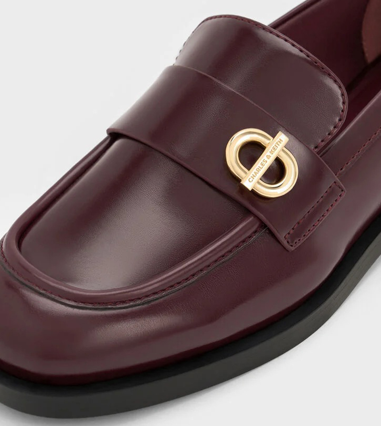 MARLEY Metallic-Accent Loafers