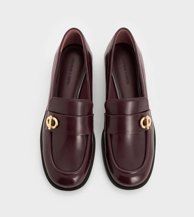 MARLEY Metallic-Accent Loafers