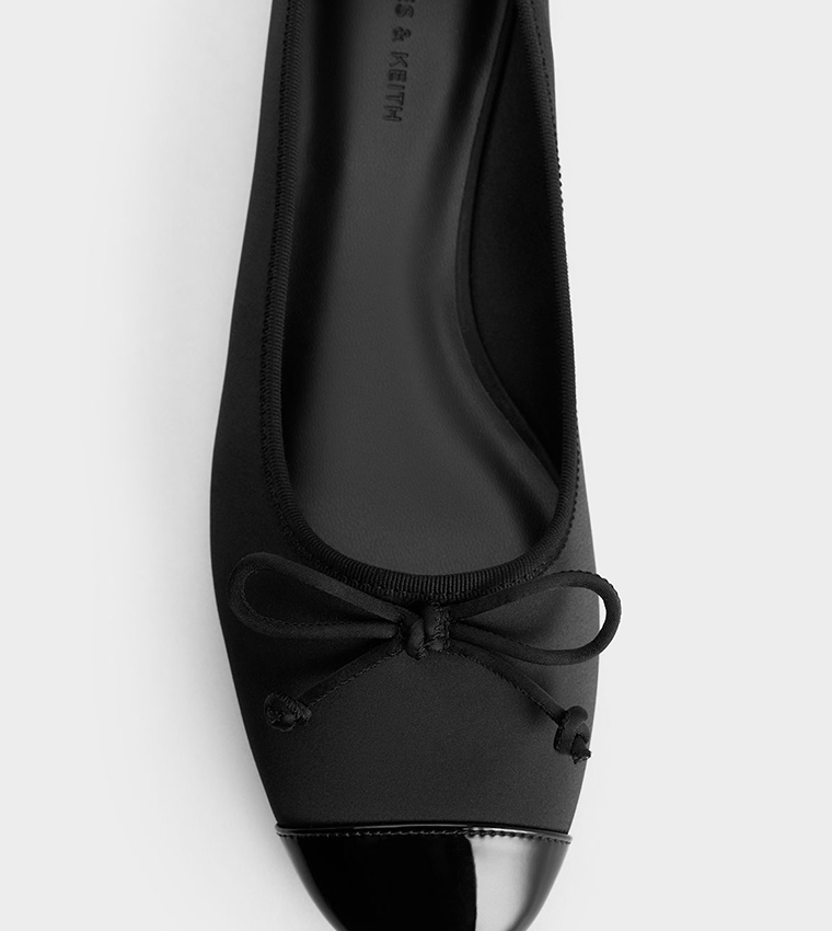 Almond Toe Bow Detail Ballerinas