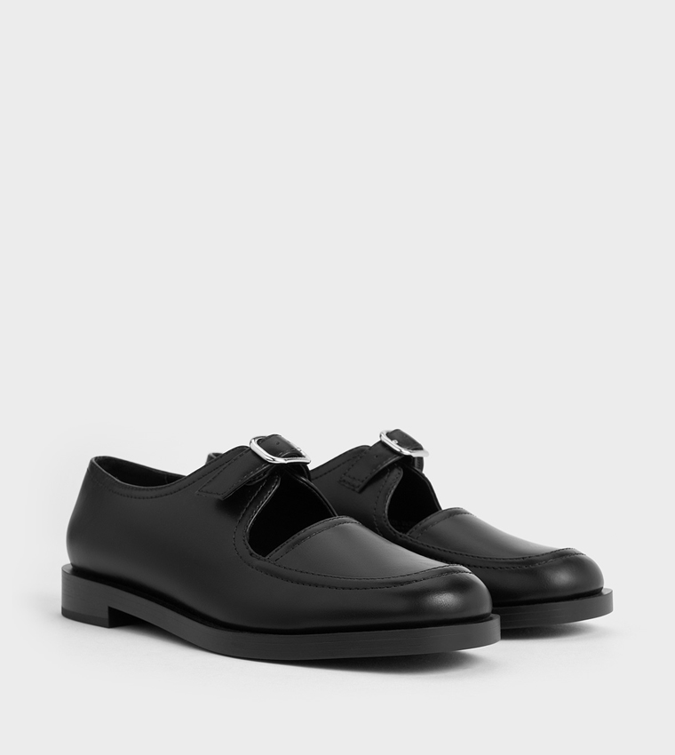 Buckled Cut-Out Mary Janes
