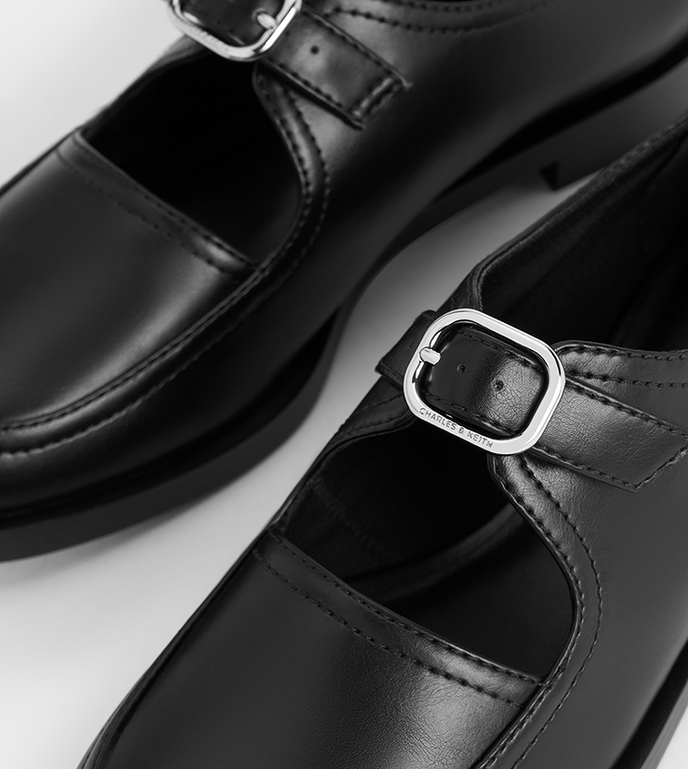 Buckled Cut-Out Mary Janes