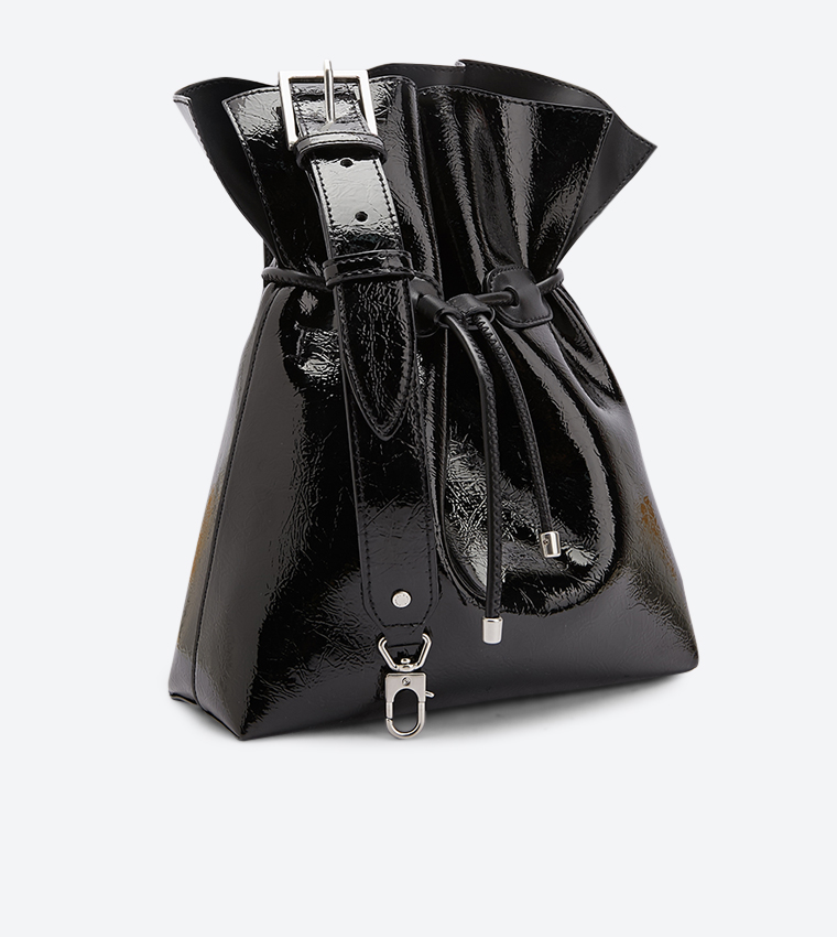 Charles and keith wrinkled bucket bag sale