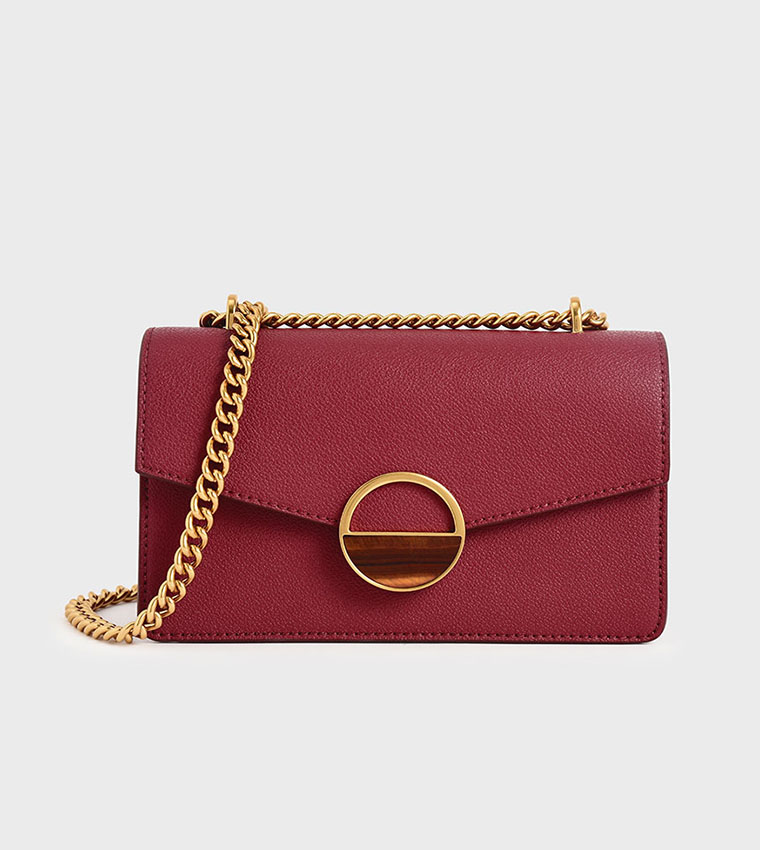 Embellished buckle crossbody discount bag