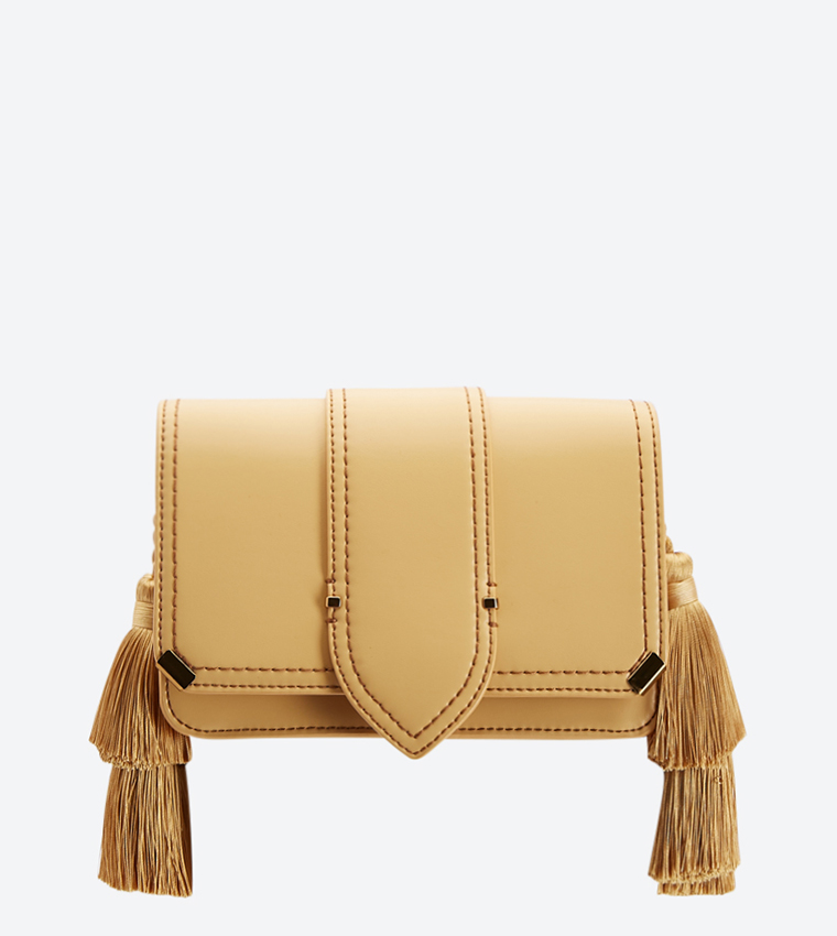 Charles and keith tassel sling bag sale