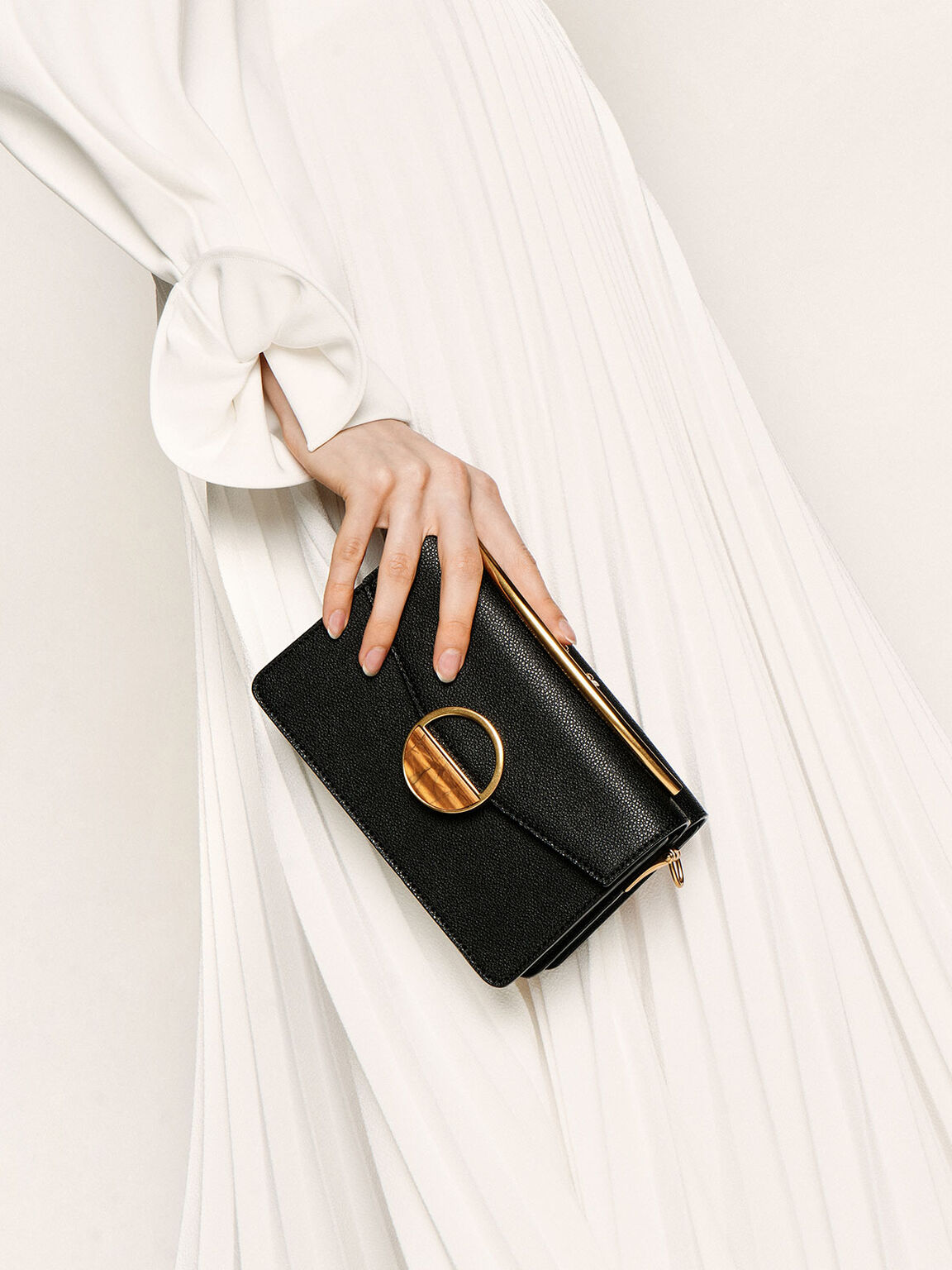 Charles and keith circular buckle online bag