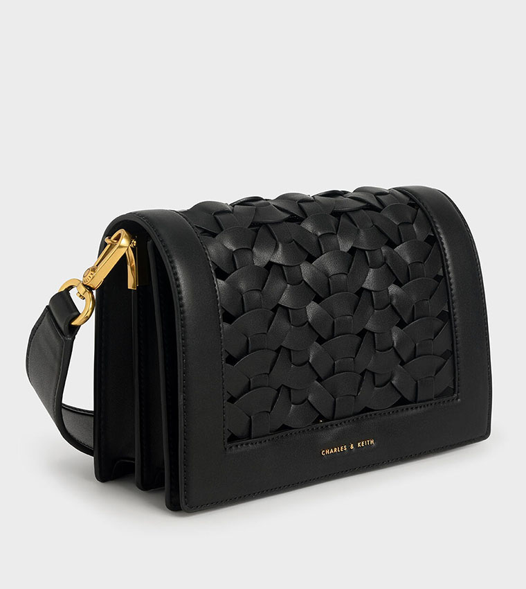 Charles & keith woven shoulder bag sale