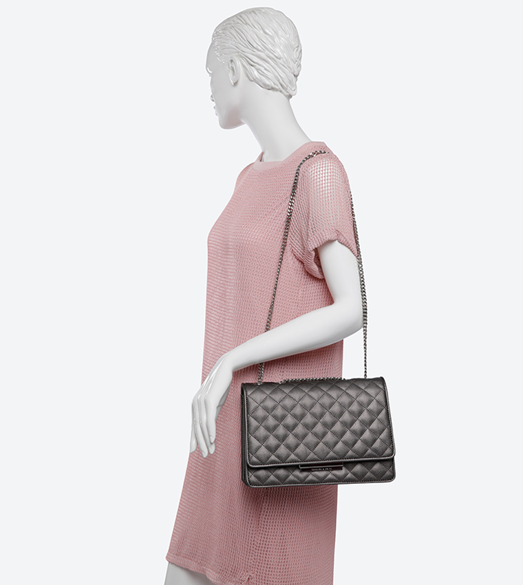 バッグ CHARLES & KEITH CHARLES ＆ KEITH ハンドバッグ レザー トップハンドルバッグ