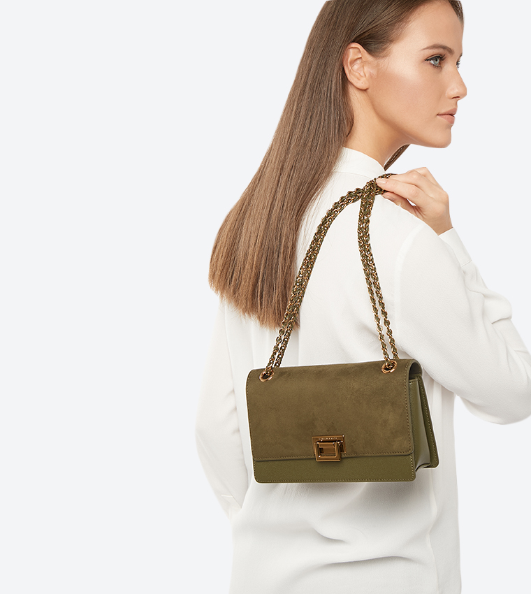 Charles and keith front flap push lock discount bag