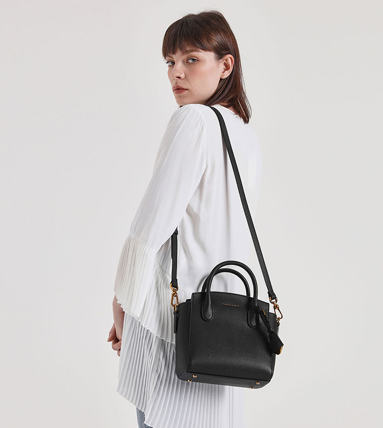 White Classic Double Top Handle Bag, CHARLES & KEITH