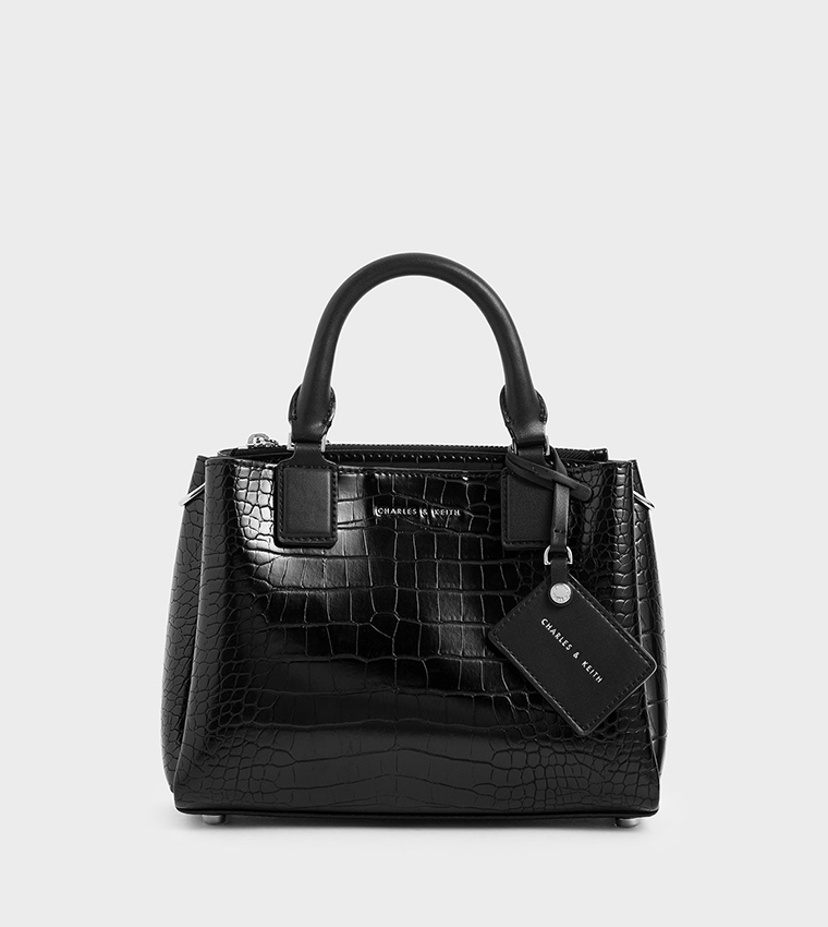 Croc effect bag 2025 charles and keith